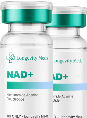 Prescription-only NAD plus injection bottle for energy and cellular support