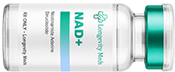 Prescription grade NAD plus therapy injection bottle from Longevity Meds